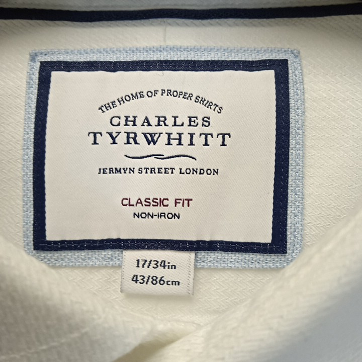 Voir photo 5 de Chemise homme "Charles Tyrwhitt " taille 43/ 86 cm Chemise homme "Charles Tyrwhitt " taille 43/ 86 cm Parfait état reconditionné photo 5