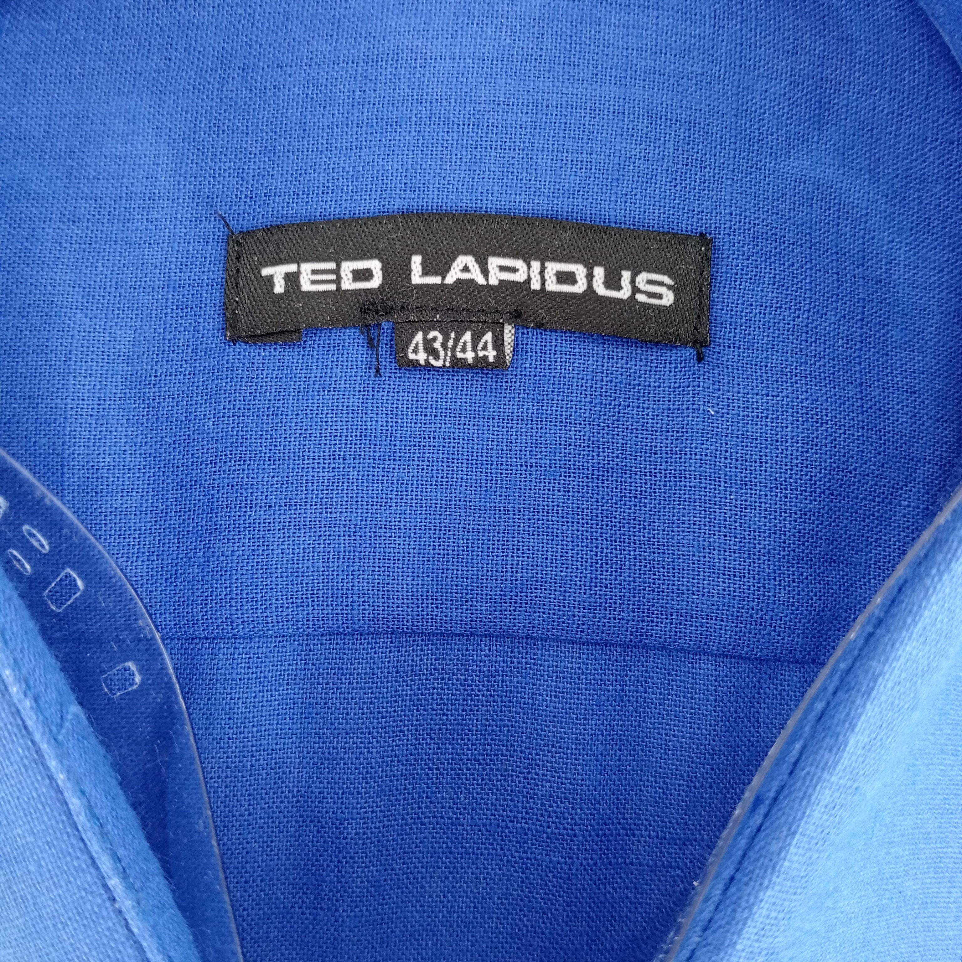Voir photo 3 de Chemise homme de la marque Ted Lapidus manches courtes de couleur bleu taille XL (44) Chemise homme de la marque Ted Lapidus manches courtes de couleur bleu taille XL (44) Parfait état reconditionné photo 3