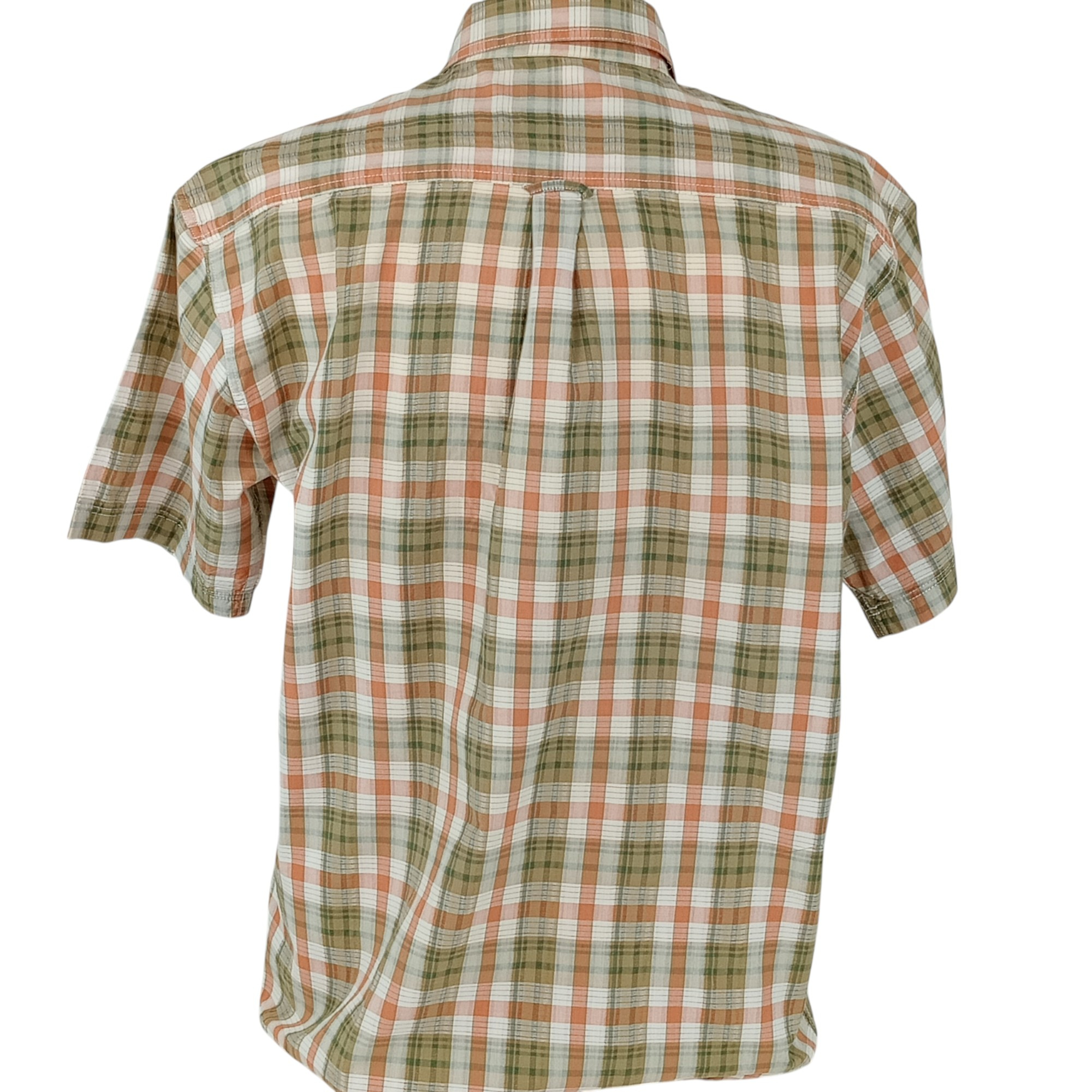 Voir photo 2 de Chemise - homme -marque Aigle - manches courtes - couleur marron citrouille et vert - taille M (40) Chemise - homme -marque Aigle - manches courtes - couleur marron citrouille et vert - taille M (40) Très bon état reconditionné photo 2