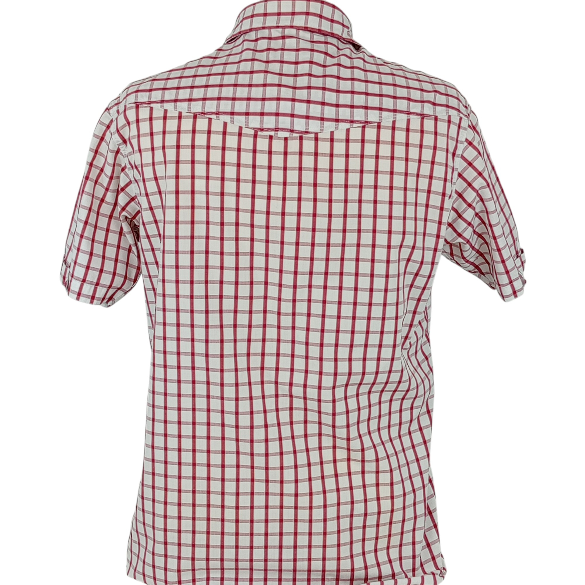 Voir photo 2 de Chemise - homme - marque Lee Cooper - manches courtes - couleur blanc et rouge - taille M (40) Chemise - homme - marque Lee Cooper - manches courtes - couleur blanc et rouge - taille M (40) Très bon état reconditionné photo 2