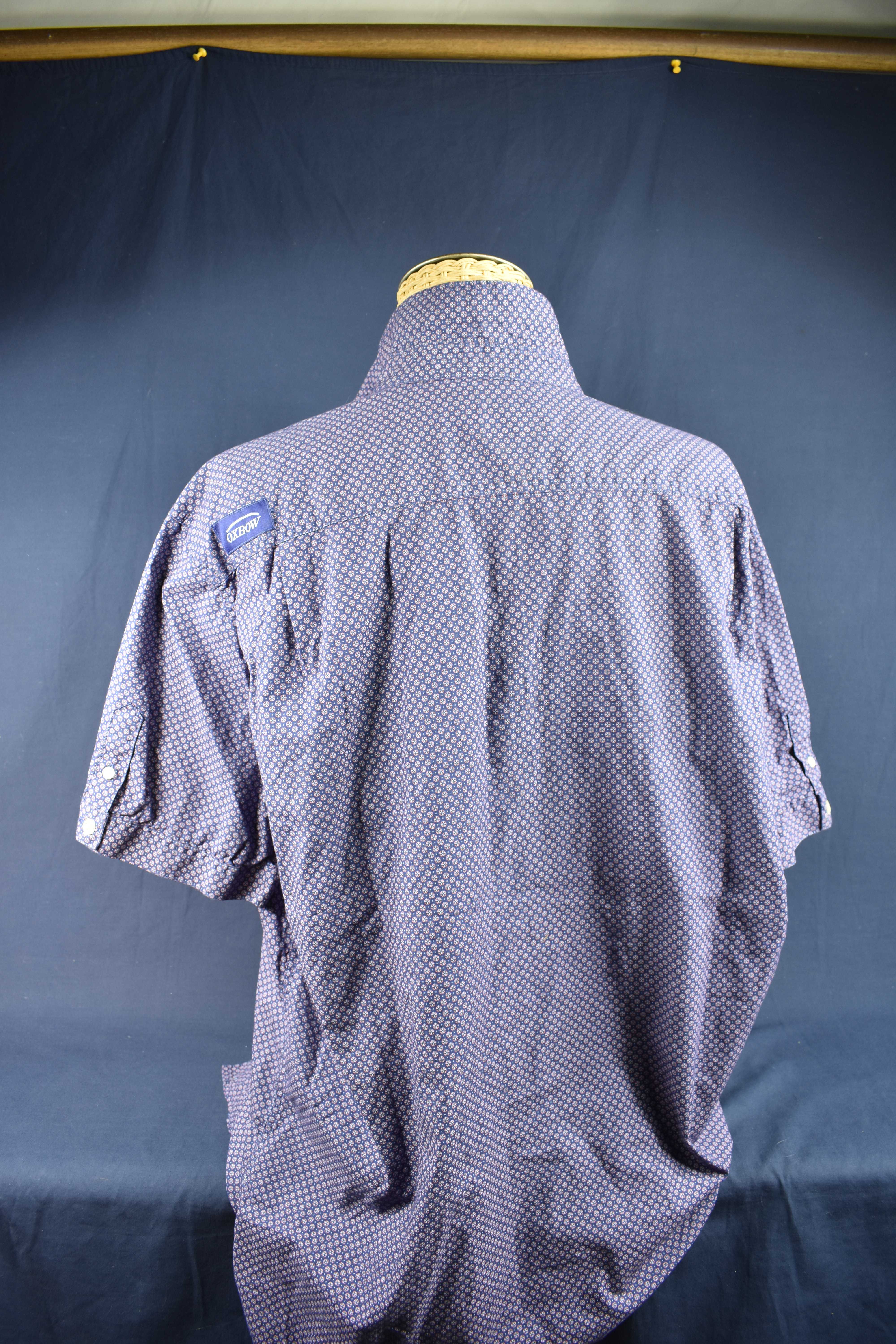 Voir photo 2 de Chemise homme OXBOW Mérignac France, mauve, taille XXL, manches courtes 100 % coton à fins motifs. Chemise homme OXBOW Mérignac France, mauve, taille XXL, manches courtes 100 % coton à fins motifs. Très bon état reconditionné photo 2