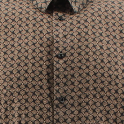 Voir photo 4 de Chemise imprimée noire et marron - homme - Devred - taille XXL Chemise imprimée noire et marron - homme - Devred - taille XXL Très bon état reconditionné photo 4