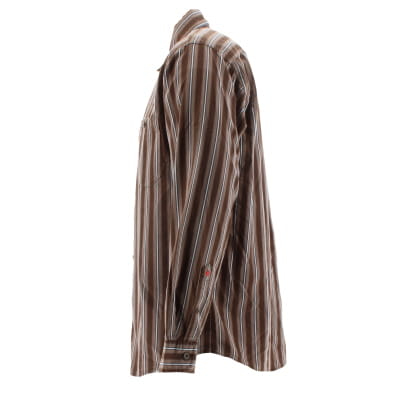 Voir photo 3 de Chemise marron à rayures bleu ciel - Homme - Lee Cooper - Taille M Chemise marron à rayures bleu ciel - Homme - Lee Cooper - Taille M Très bon état reconditionné photo 3