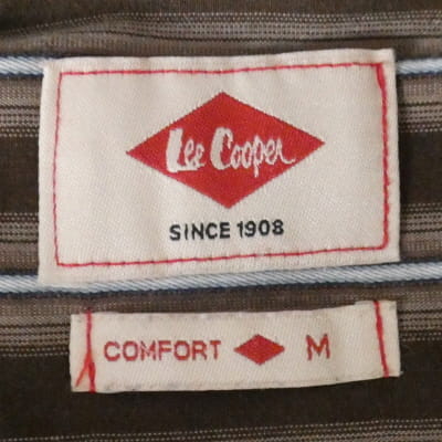 Voir photo 5 de Chemise marron à rayures bleu ciel - Homme - Lee Cooper - Taille M Chemise marron à rayures bleu ciel - Homme - Lee Cooper - Taille M Très bon état reconditionné photo 5