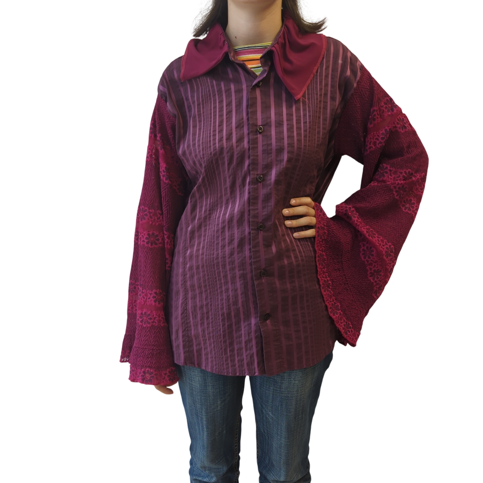 Acheter Chemise violette de créatrice - Collection Upcyclée CartouCirc Parfait état - 49,00 € Chemise violette de créatrice - Collection Upcyclée CartouCirc Parfait état reconditionné disponible sur Label Emmaüs