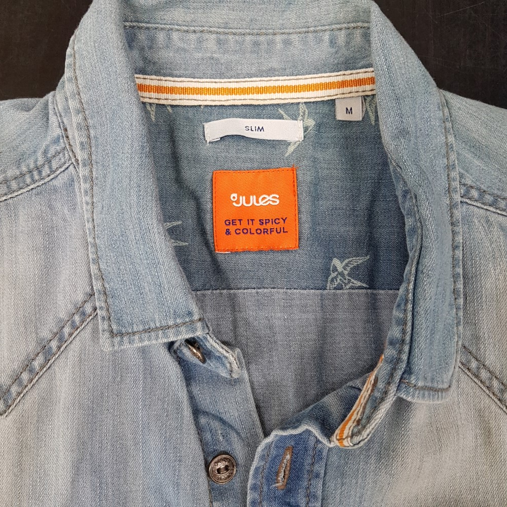 Voir photo 6 de Chemisette en jean's - JULES - Taille M (Slim) Chemisette en jean's - JULES - Taille M (Slim) État correct reconditionné photo 6