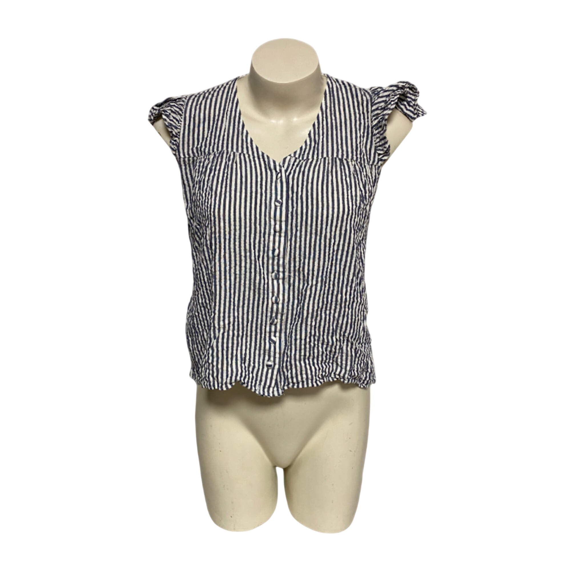 Acheter Chemisier femme à manches volantées - Naf Naf - 40 Bon état - 10,00 € Chemisier femme à manches volantées - Naf Naf - 40 Bon état reconditionné disponible sur Label Emmaüs