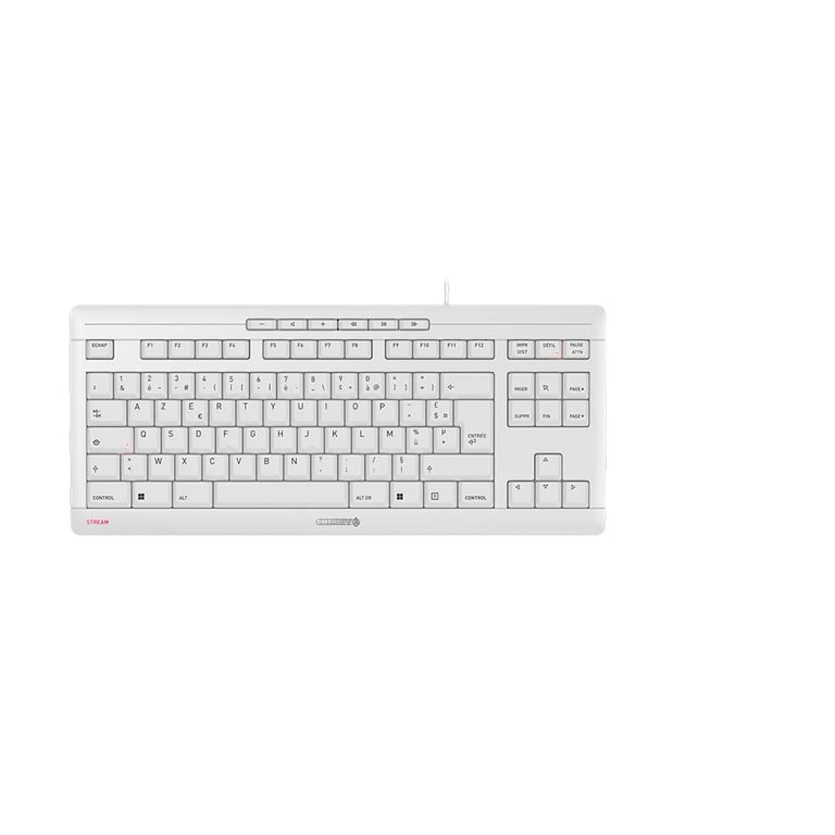 CHERRY STREAM KEYBOARD TKL clavier Universel USB AZERTY Français Blanc - Excellent état Parfait état - 34,99 € CHERRY STREAM KEYBOARD TKL clavier Universel USB AZERTY Français Blanc - Excellent état Parfait état reconditionné disponible sur Pixmania