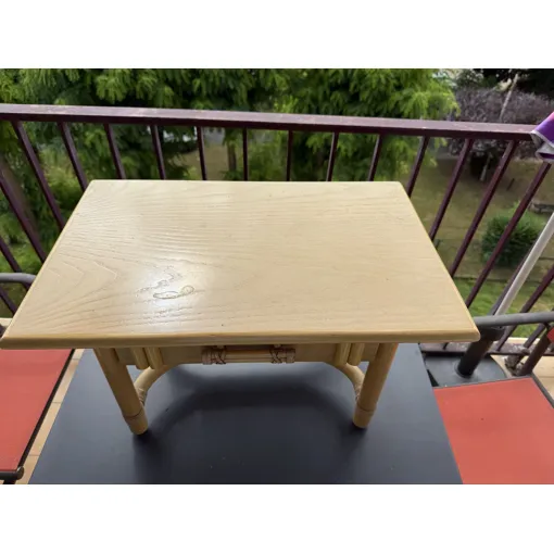 Chevet de lit facon bambou jaune. Bois d¿acajou. Bon état reconditionné disponible sur Rakuten