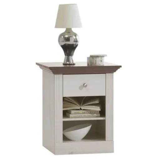Chevet En Pin Massif Coloris Blanc, Il Apportera Une Touche De Déco à Votre Intérieur. Dimensions : 62.1 X 56.2 X 46.5 Cm. Matière : Pin Massif. Coloris : Blanc Marque Pegane Dans Leur Carton Bon état reconditionné disponible sur Rakuten