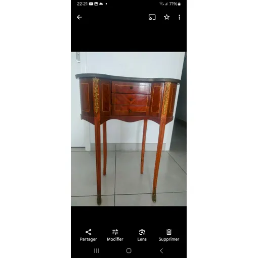 Chevet rognon style Louis XVI marron Bon état reconditionné disponible sur Rakuten