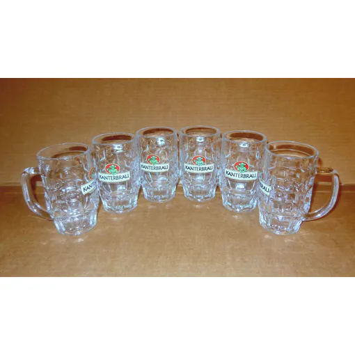 Chope Kanterbrau Lot De 6 Chopes En Verres 12.5 Cm Bon état - 27,00 € Chope Kanterbrau Lot De 6 Chopes En Verres 12.5 Cm Bon état reconditionné disponible sur Rakuten