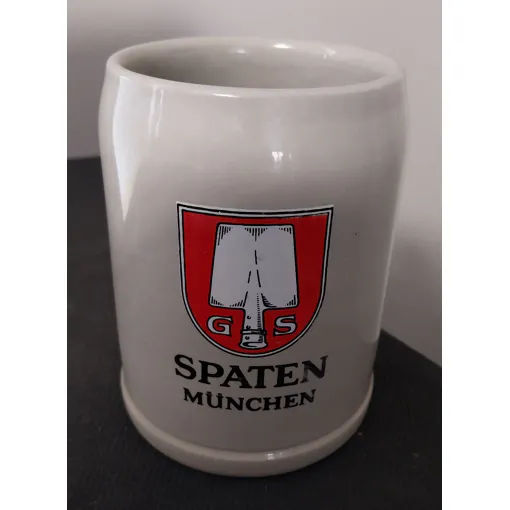 Chope Spaten Munchen 0,3 Litre. Epoque 1930 occasion - 15,00 € Chope Spaten Munchen 0,3 Litre. Epoque 1930 occasion reconditionné disponible sur Rakuten