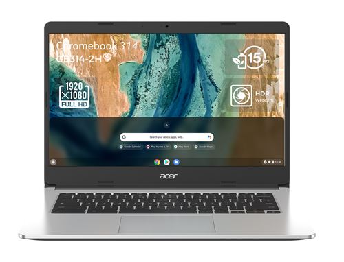 Chromebook Acer 314 CB314-2H-K1XN 14"" MediaTek 8 Go RAM 128 Go eMMC Gris État correct Acer reconditionné disponible sur Fnac