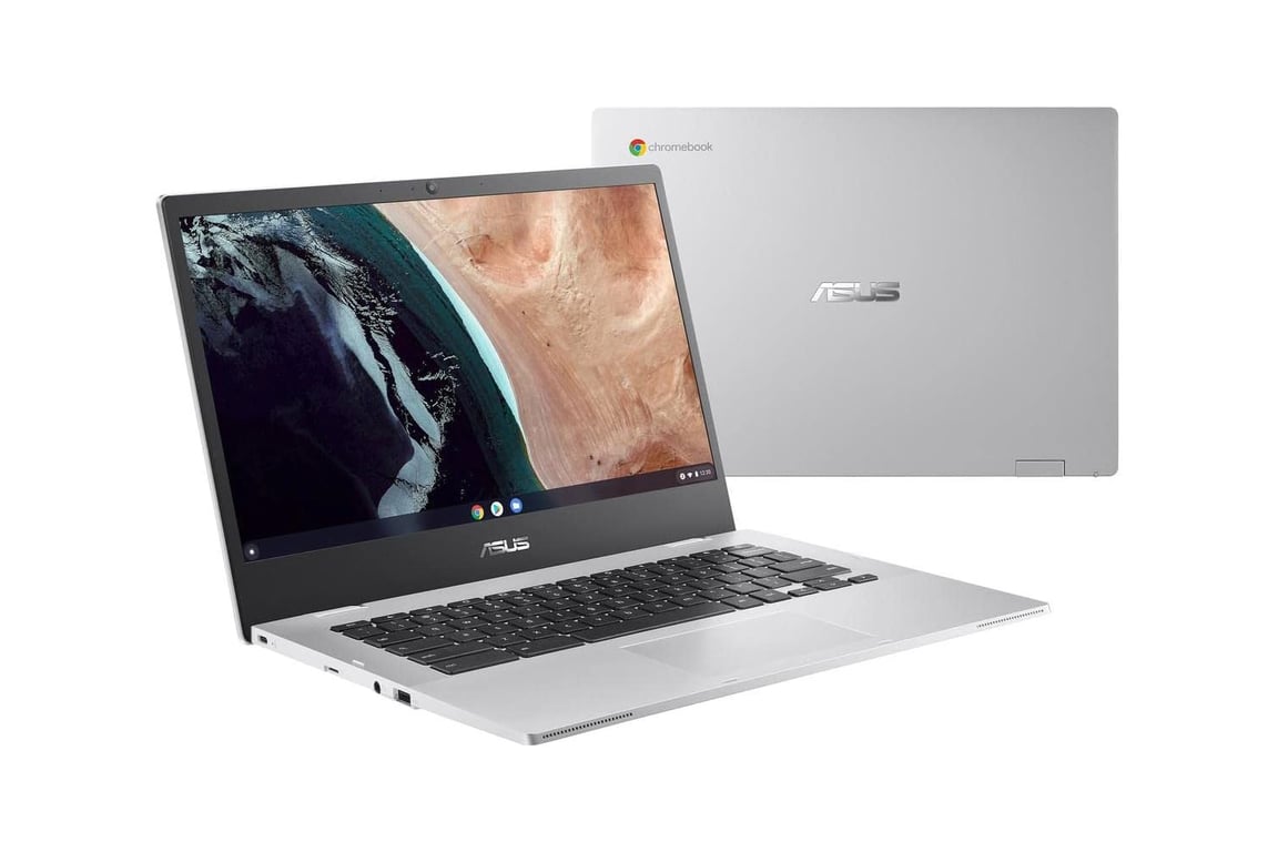 Chromebook  Intel Celeron N4500, 1.1 GHz, 128 Go, 8 Go, Intel UHD Graphics, Argenté - AZERTY - Excellent état Parfait état Asus reconditionné disponible sur Pixmania