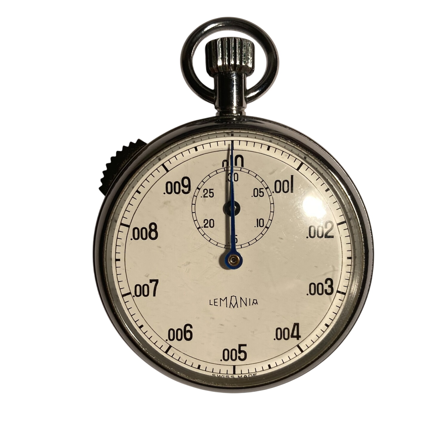 Chronomètre décimal vintage avec remontoir - Marque LEMANIA Bon état reconditionné disponible sur Label Emmaüs