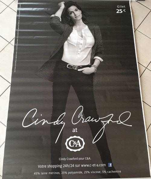 Acheter Cindy Crawford - 120x175 cm - AFFICHE / POSTER État correct - 22,99 € Cindy Crawford - 120x175 cm - AFFICHE / POSTER État correct N/A reconditionné disponible sur Fnac