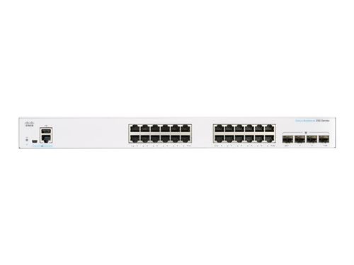 Cisco Business 350 Series 350-24T-4G - Commutateur - C3 - Géré - 24 x 10/100/1000 + 4 x SFP - Montable sur rack État correct reconditionné disponible sur Fnac
