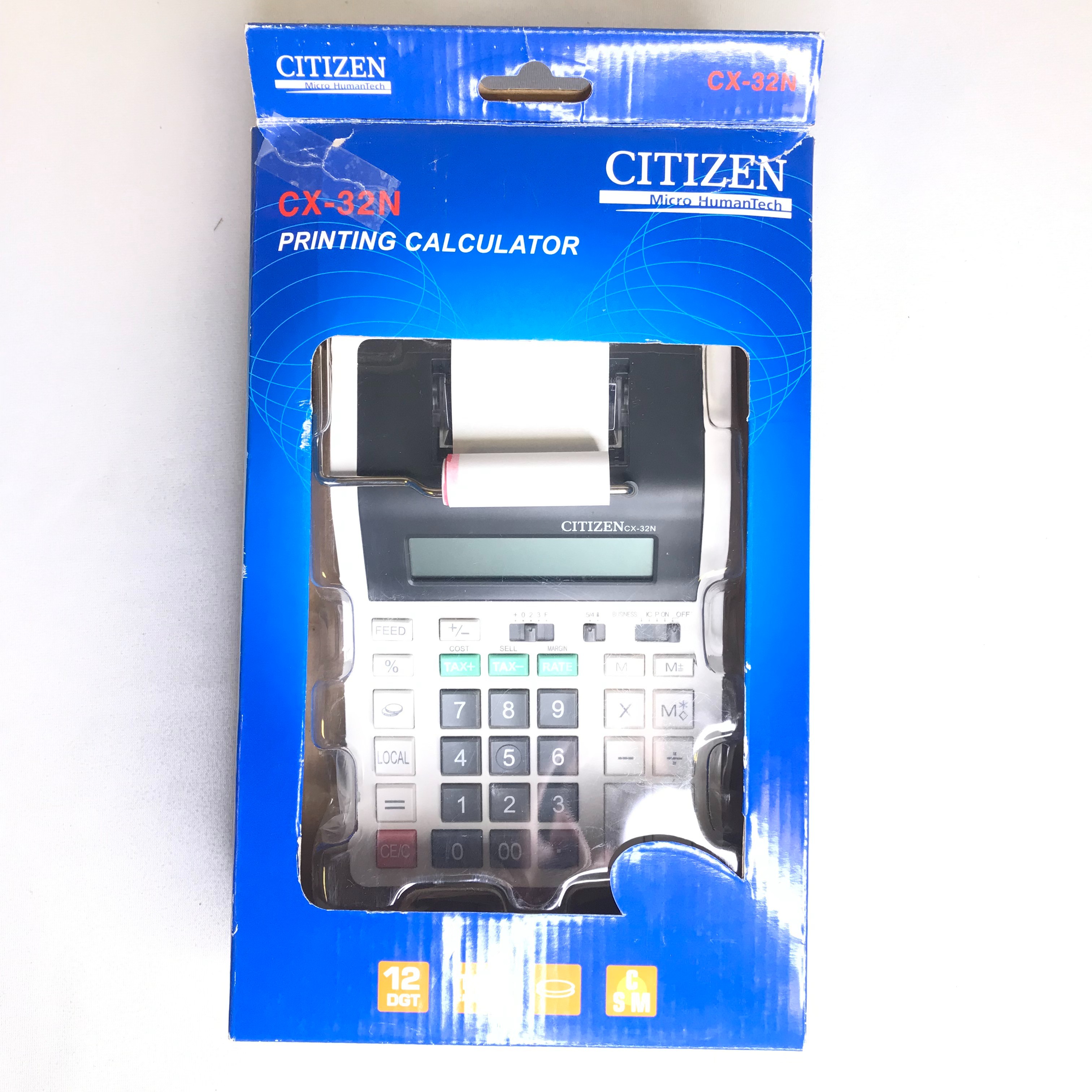 Citizen CX-32N Calculatrice imprimante portable Parfait état - 32,00 € Citizen CX-32N Calculatrice imprimante portable Parfait état reconditionné disponible sur Label Emmaüs