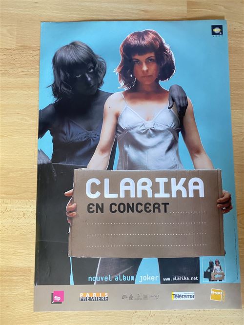 Clarika - En Concert - Joker - 40x60cm - Affiche État correct - 14,99 € Clarika - En Concert - Joker - 40x60cm - Affiche État correct reconditionné disponible sur Fnac