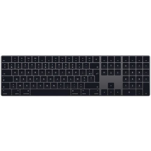 Clavier Apple Magic Keyboard avec pavé numérique Gris Sidéral État correct Apple reconditionné disponible sur Fnac