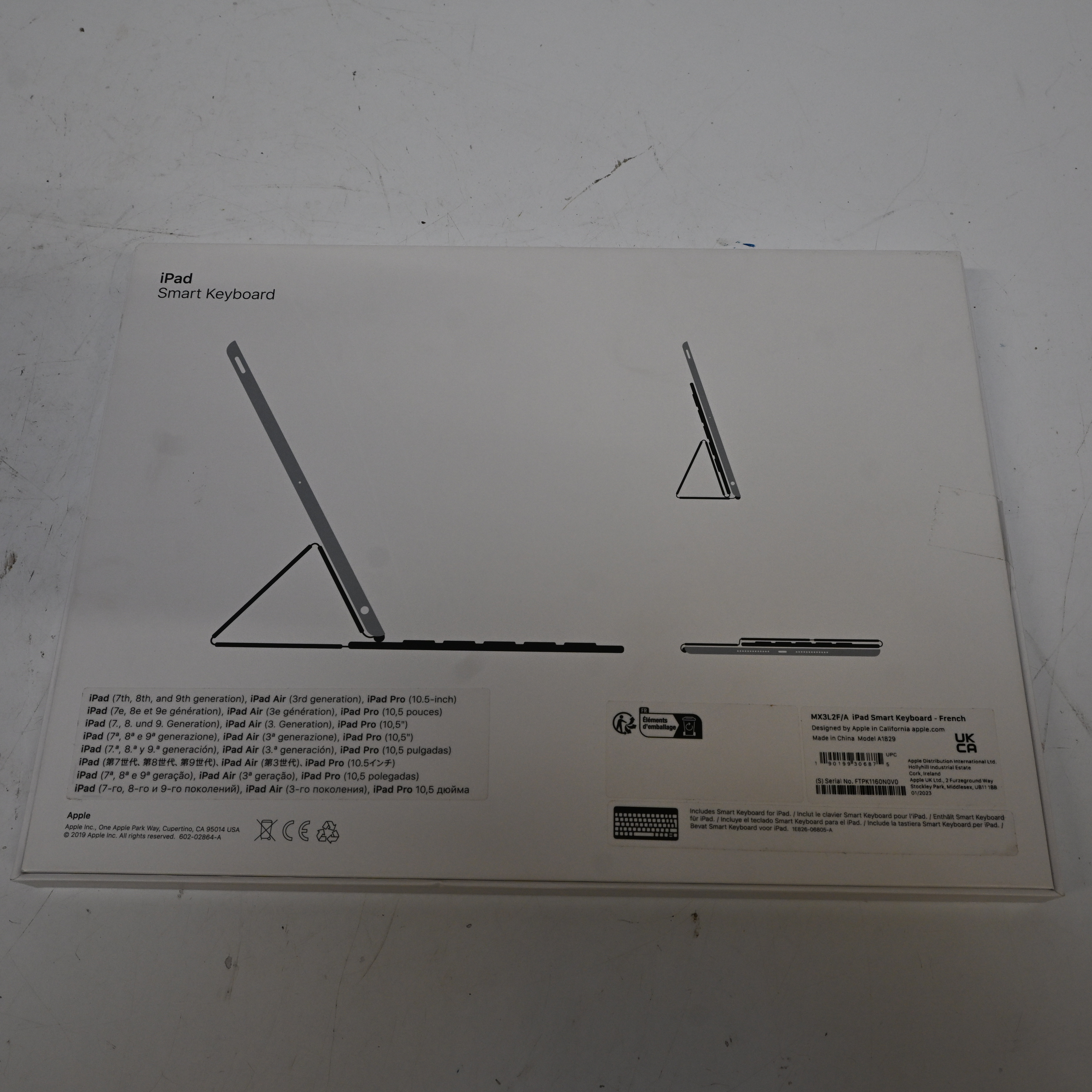 Voir photo 3 de Clavier Apple Smart Keyboard pour Ipad Clavier Apple Smart Keyboard pour Ipad Très bon état reconditionné photo 3