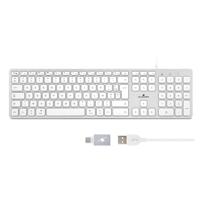 Clavier Bluestork Filaire Pour Mac Bon état - 24,98 € Clavier Bluestork Filaire Pour Mac Bon état reconditionné disponible sur Electro Depot