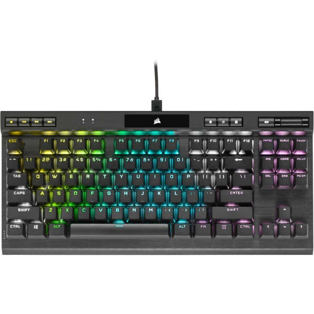 Clavier Corsair AZERTY Français rétroéclairé K70 RGB TKL Reconditionné - 99,99 € Clavier Corsair AZERTY Français rétroéclairé K70 RGB TKL Reconditionné Corsair reconditionné disponible sur Backmarket