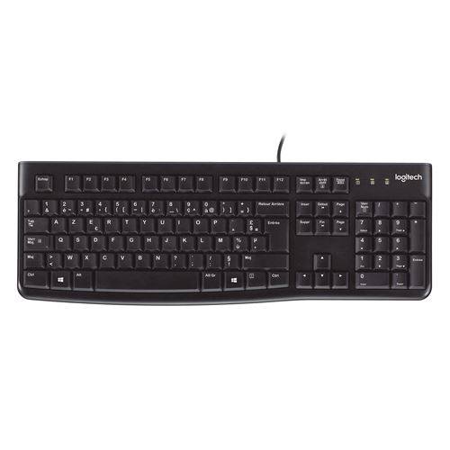 Clavier ergonomique filaire Logitech K120 PC Noir État correct Logitech reconditionné disponible sur Fnac