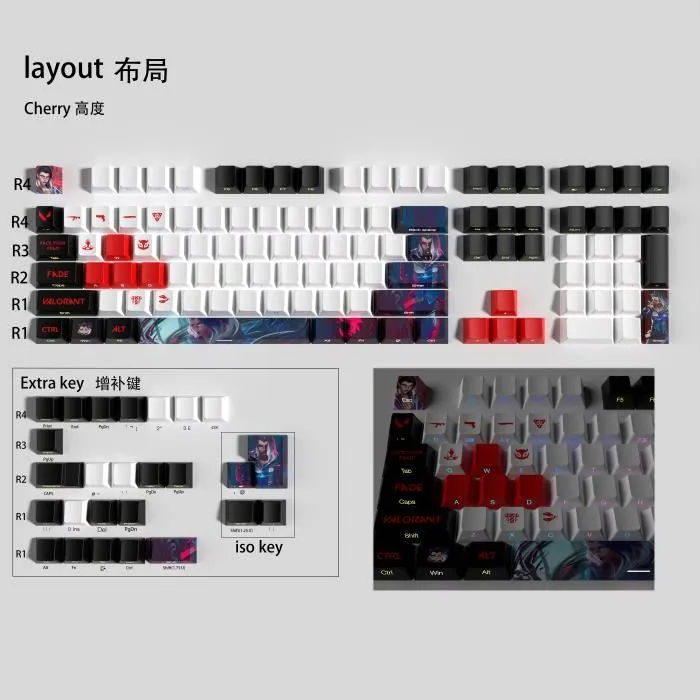 Acheter Clavier Gamer capuchon de touche VALORANT Fade Translucidité latérale OEM degré élevé Reconditionné - 50,00 € | Dero Clavier Gamer capuchon de touche VALORANT Fade Translucidité latérale OEM degré élevé Reconditionné N/A reconditionné disponible sur Cdiscount Seconde Vie | Dero