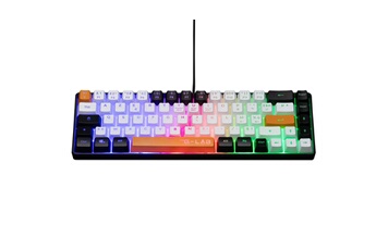 Clavier gaming Azerty filaire Keyz Hydrogen pour PS4 Xbox et PC Noir Blanc et Orange Bon état The G-Lab reconditionné disponible sur Darty