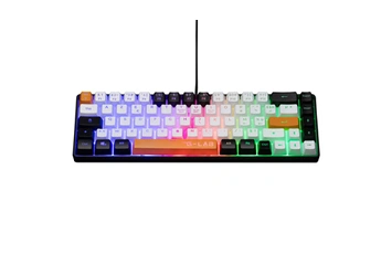 Clavier gaming Azerty filaire Keyz Hydrogen pour PS4 Xbox et PC Noir Blanc et Orange Bon état reconditionné disponible sur Darty