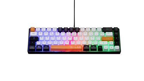 Clavier gaming Azerty filaire The G-Lab Keyz Hydrogen pour PS4 Xbox et PC Noir Blanc et Orange État correct reconditionné disponible sur Fnac