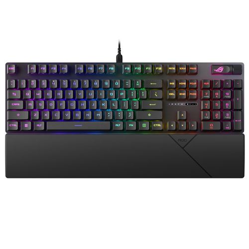 Clavier gaming filaire Azerty avec switches optiques Asus ROG Strix Scope II RX Noir État correct Asus reconditionné disponible sur Fnac