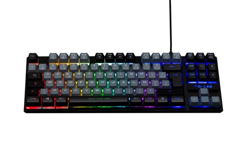Clavier Gaming filaire Azerty The G-Lab Keyz Caesium TKL GB Gris et Noir État correct The G-Lab reconditionné disponible sur Fnac