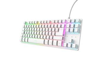 Clavier gaming filaire mécanique Azerty GXT 833PS Thado Blanc Bon état Trust reconditionné disponible sur Darty
