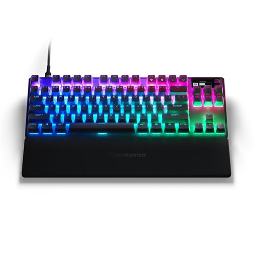 Clavier gaming filaire SteelSeries Apex Pro TKL Noir État correct - alternatives disponibles sur Dero Clavier gaming filaire SteelSeries Apex Pro TKL Noir État correct SteelSeries reconditionné (offre indisponible)
