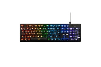 Clavier gaming mécanique avec fil Azerty Keyz Platinium Noir Bon état The G-Lab reconditionné disponible sur Darty