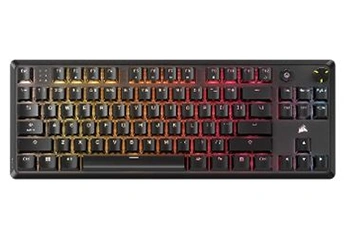Clavier gaming mecanique CORSAIR K70 CORE TKL RGB - Switchs lineaires CORSAIR MLX Red v2 - Insonorisation - Molette rotative - Stockage embarque Très bon état reconditionné disponible sur Darty