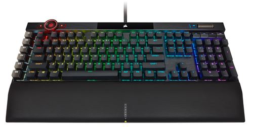 Clavier gaming optique-mécanique filaire Corsair OPX K100 RGB Noir État correct reconditionné disponible sur Fnac