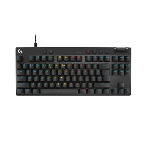 Clavier gaming Qwerty filaire Logitech PRO X TKL Rapid Noir État correct Logitech reconditionné disponible sur Fnac