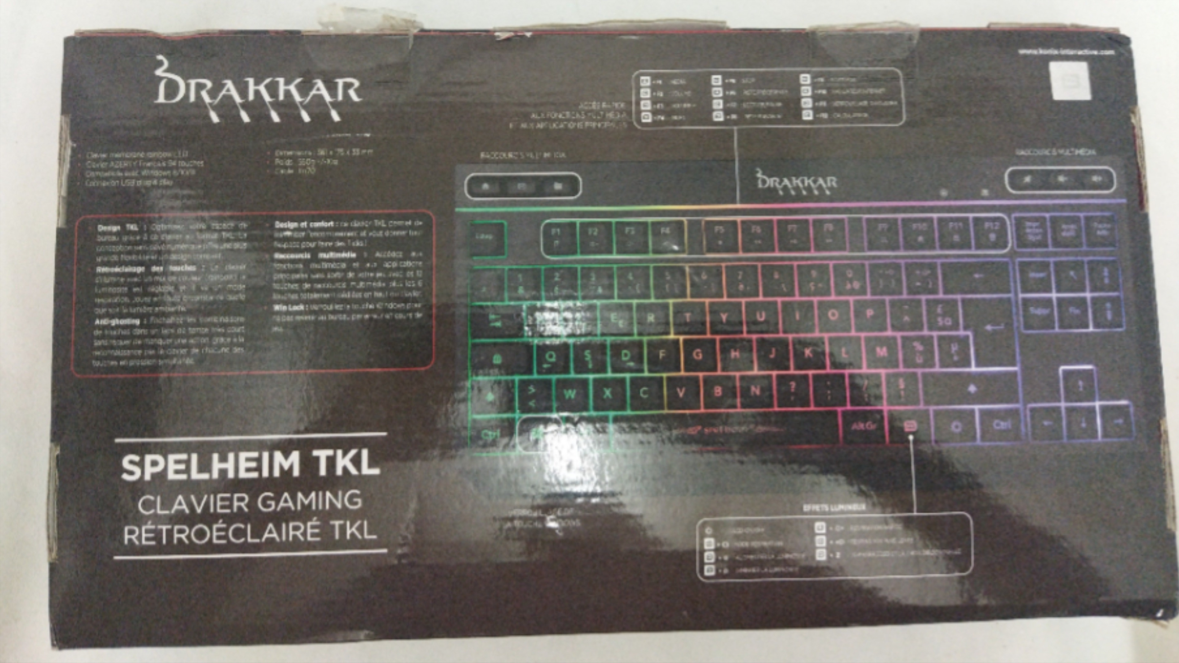 Voir photo 2 de Clavier Gaming Rétroéclairé TKL Clavier Gaming Rétroéclairé TKL Parfait état reconditionné photo 2