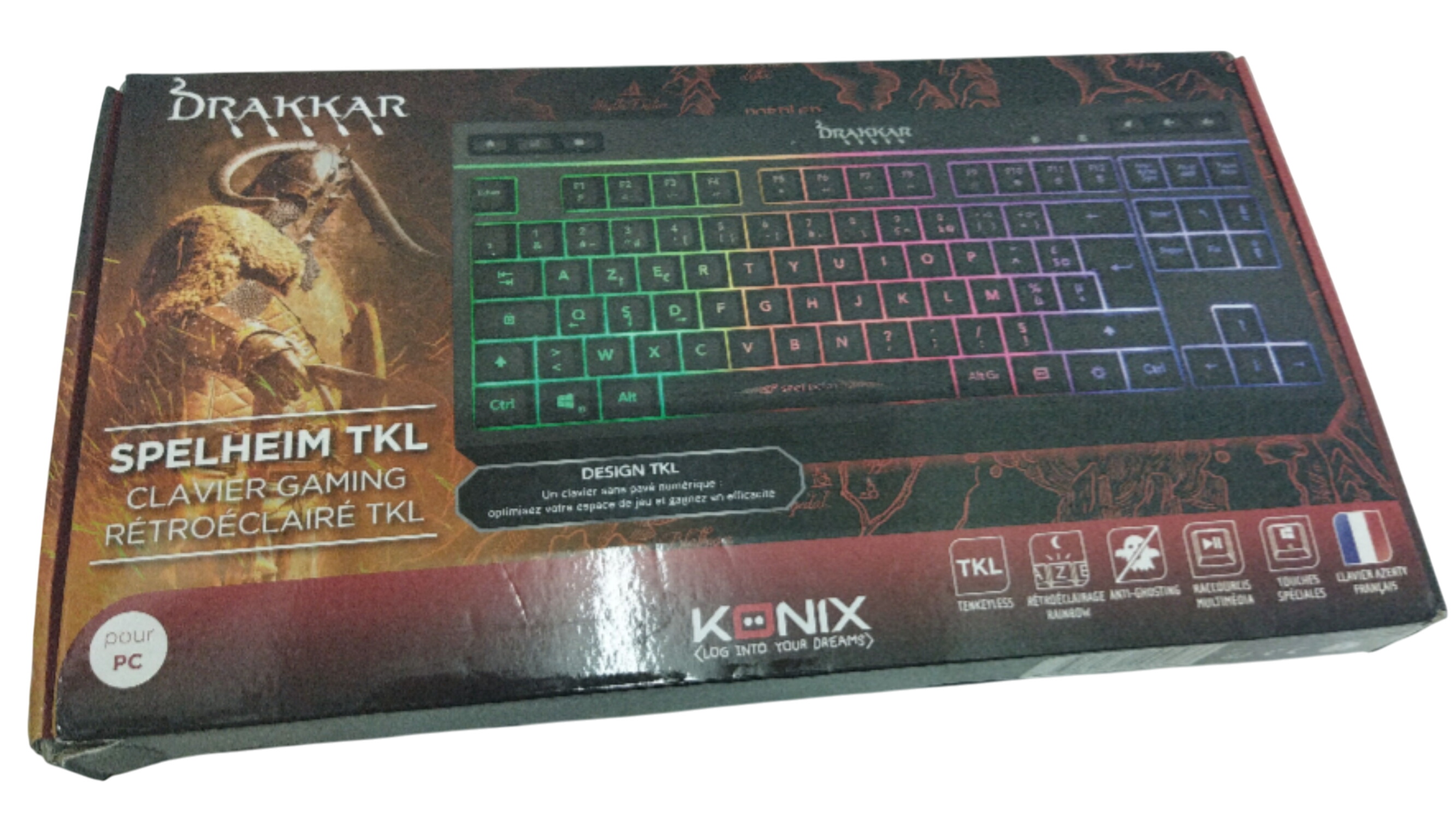 Clavier Gaming Rétroéclairé TKL Parfait état - 18,99 € Clavier Gaming Rétroéclairé TKL Parfait état reconditionné disponible sur Label Emmaüs