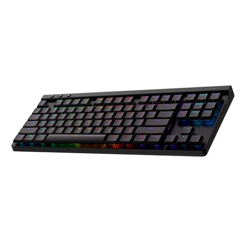Clavier gaming sans fil Azerty Logitech G515 LIGHTSPEED TKL contacts mécaniques tactiles marron Bluetooth Noir État correct - 85,99 € Clavier gaming sans fil Azerty Logitech G515 LIGHTSPEED TKL contacts mécaniques tactiles marron Bluetooth Noir État correct Logitech reconditionné disponible sur Fnac