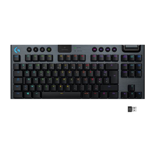 Clavier Gaming sans fil Logitech G915 Lightspeed TKL Linéaire Noir carbone État correct - 78,23 € Clavier Gaming sans fil Logitech G915 Lightspeed TKL Linéaire Noir carbone État correct Logitech reconditionné disponible sur Fnac