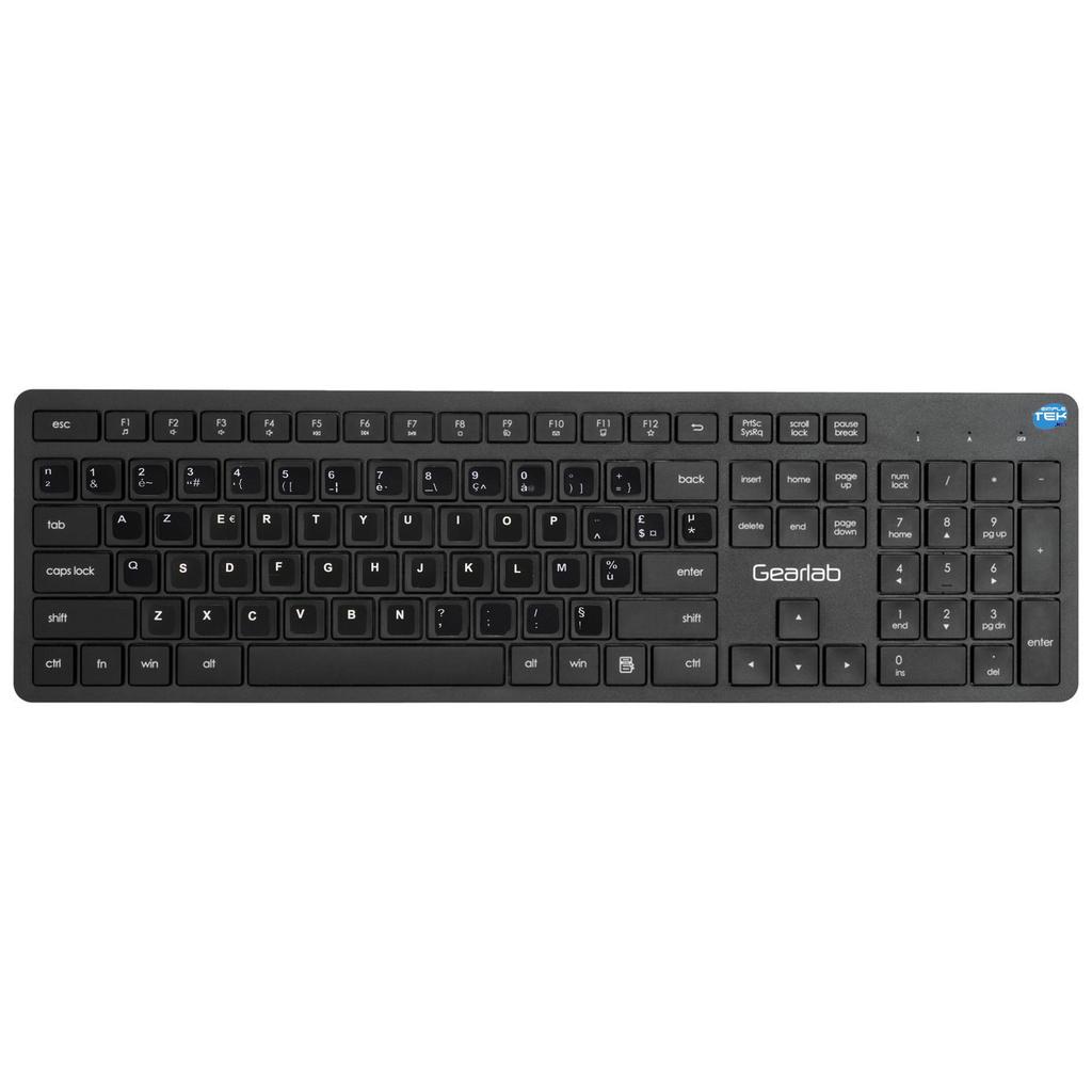 Voir photo 1 de Clavier Gearlab AZERTY Français Sans-fil G220 SLIM With French Stickers | Dero Clavier Gearlab AZERTY Français Sans-fil G220 SLIM With French Stickers Reconditionné N/A reconditionné | Dero