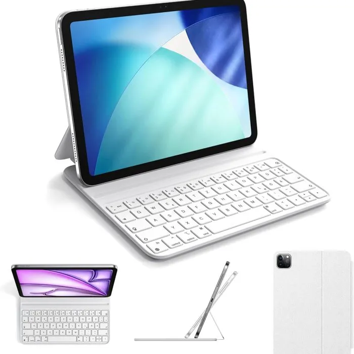 Acheter Clavier HOU FY-11G QWERTZ allemand pour iPad Air 4/5 et iPad Pro 11 - blanc Reconditionné - 29,90 € | Dero Clavier HOU FY-11G QWERTZ allemand pour iPad Air 4/5 et iPad Pro 11 - blanc Reconditionné reconditionné disponible sur Cdiscount Seconde Vie | Dero