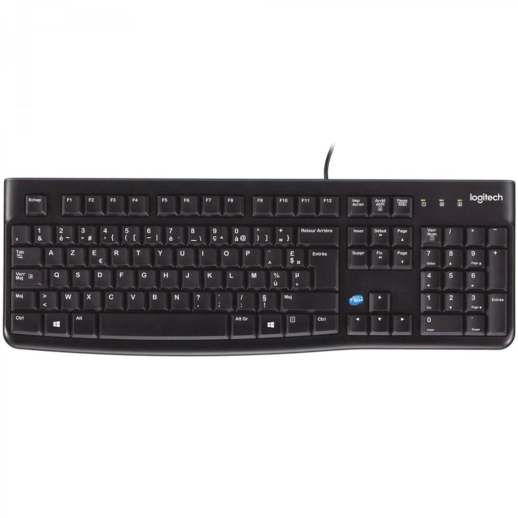 Clavier Logitech AZERTY Français K120 Reconditionné Logitech reconditionné disponible sur Backmarket