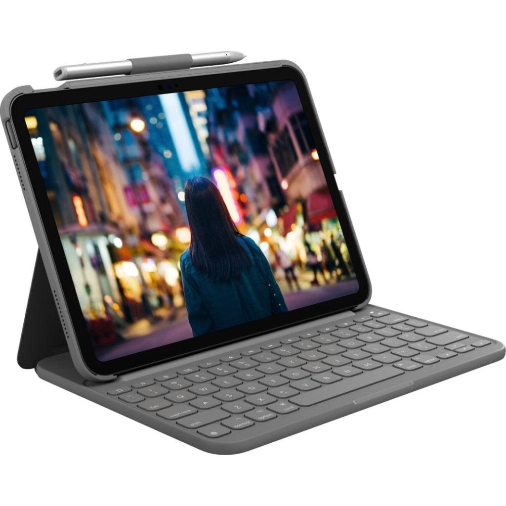 Clavier Logitech QWERTZ Sans-fil Slim Folio (10th Gen.) Reconditionné Logitech reconditionné disponible sur Backmarket