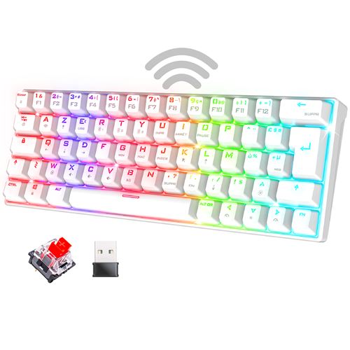 Clavier mécanique sans fil Azerty Spirit Of Gamer XPERT K200 Bluetooth Blanc État correct Spirit of Gamer reconditionné disponible sur Fnac